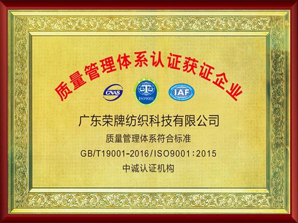 DG视讯2005年至2018年通过ISO质量管理体系认证